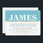 EENVOUDIGE BAR MITZVAH moderne Joodse ster turquoi Kaart<br><div class="desc">door kat massard >>> WWW.SIMPLYSWEETPAPERIE.COM << Een trendy, eenvoudig ontwerp voor de BAR MITZVAH INVITATIONS van uw kind. Wow je vrienden en familie met dit kleine aantal; DSetup als een sjabloon het is eenvoudig voor u om uw eigen gegevens toe te voegen, uw foto toe te voegen of op de...</div>