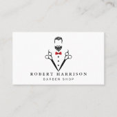 Eenvoudige Barbershop Professional Barber Visitekaartje (Voorkant)