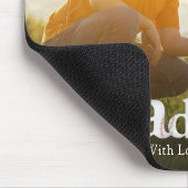 Eenvoudige Baseball-fotokalligrafie Papa en ik Muismat (Hoek)