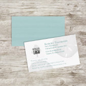 Eenvoudige Basic Professional Voeg uw Logo B toe Visitekaartje