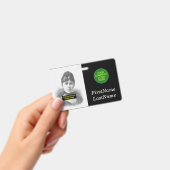 Eenvoudige, basis badge met personeelsportret (Handheld)