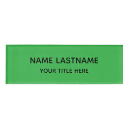 Eenvoudige Basis Heldergroene Minimale Moderne Tit Naambadge