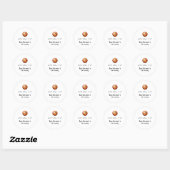 Eenvoudige Basketbal Feest Stickers (Vel)