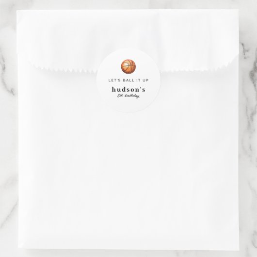 Eenvoudige Basketbal Feest Stickers (Tas)