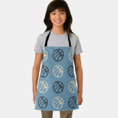 Eenvoudige Basketball Blue Basket Player voor Kind Schort (Insitu)