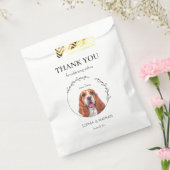 Eenvoudige Basset Hound Bruiloft Dank u Favor Bag Bedankzakje (Gezegeld)