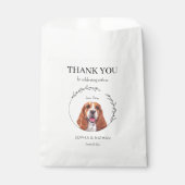 Eenvoudige Basset Hound Bruiloft Dank u Favor Bag Bedankzakje (Voorkant)
