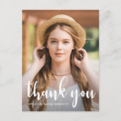 Eenvoudige Bat Mitswa Dank U Davidster Foto Briefkaart (Voorkant)