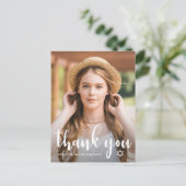 Eenvoudige Bat Mitzvah Dankjewel Ster van David Fo Briefkaart (Staand voorkant)