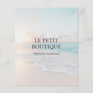 Eenvoudige Beach Photo Business promotiebrochure Flyer