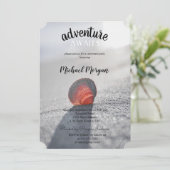 Eenvoudige Beach Seashell Pensioenfeest Kaart (Staand voorkant)