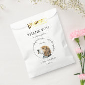 Eenvoudige Beagle Dog Bruiloft Dank u Favor Bag Bedankzakje (Gezegeld)