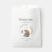 Eenvoudige Beagle Dog Bruiloft Dank u Favor Bag Bedankzakje (Voorkant)