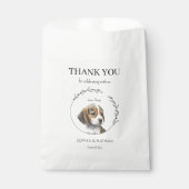 Eenvoudige Beagle Dog Bruiloft Dank u Favor Bag Bedankzakje (Voorkant)