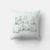 Eenvoudige Beatrix Potter Bunny kinderkamer Kussen (Voorkant)