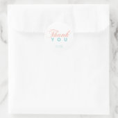 Eenvoudige bedank sticker voor douche / feestfavor (Tas)