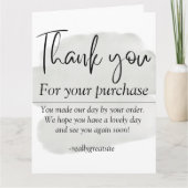 eenvoudige bedankkaart (Voorkant)