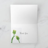 Eenvoudige bedankkaart - gele tulpen (Binnen)