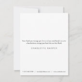 Eenvoudige Bedankkaart met Eucalyptus Bloemen voor (Achterkant)