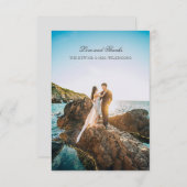 Eenvoudige bedankkaart met volledige foto (Voorkant / Achterkant)