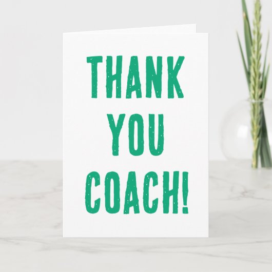 Eenvoudige bedankkaart voor je coach (Voorkant)