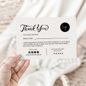 Eenvoudige bedankkaart voor online winkel