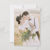 Eenvoudige Bedankt 2 Foto bruiloft Hartelijk dank (Achterkant)