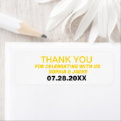 EENVOUDIGE BEDANKT ETIKET (Insitu)