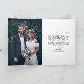 Eenvoudige Bedankt Hand Geletterd Script Trouwfoto (Binnen)