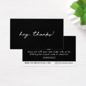 Eenvoudige Bedankt voor het invoegen van kortingen Visitekaartje (Bureau)