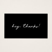 Eenvoudige Bedankt voor het invoegen van kortingen Visitekaartje (Voorkant)