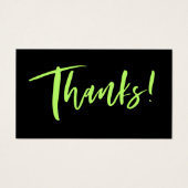 Eenvoudige Bedankt voor het invoegen van kortingen Visitekaartje (Voorkant)