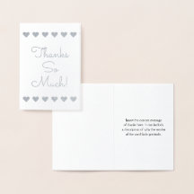 , eenvoudige "Bedankt zo veel!" Kaart