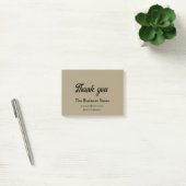 Eenvoudige bedanktekst met bedrijfsnaam details te post-it® notes (Kantoor)