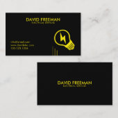 Eenvoudige bedrading van elektrische lamp visitekaartje (Voorkant / Achterkant)