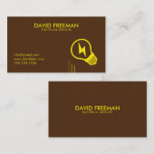 Eenvoudige bedrading van elektrische lamp visitekaartje (Voorkant / Achterkant)