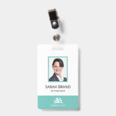 Eenvoudige Bedrijfs ID Personeel Badge (Voorzijde met clip)