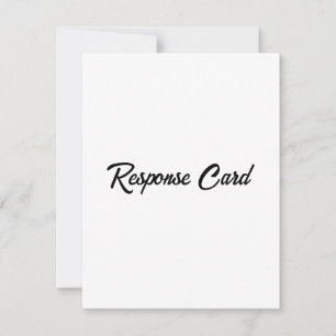 Eenvoudige bedrijfs promotie 10,8 cm x 14 cm RSVP kaartje