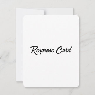 Eenvoudige bedrijfs promotie 10,8 cm x 14 cm RSVP kaartje