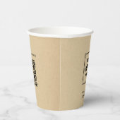 Eenvoudige BedrijfsLogo Kraft-Document Professione Papieren Bekers (Rechts)