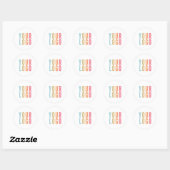 Eenvoudige bedrijfslogo sticker (Vel)