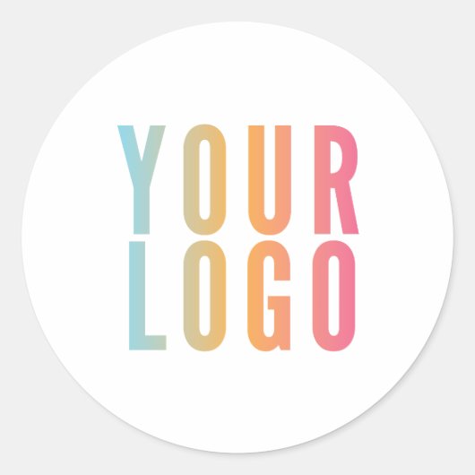 Eenvoudige bedrijfslogo sticker (Voorkant)
