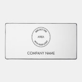 Eenvoudige bedrijfsnaam en Logo White Bureaumat (Voorkant)