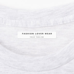 Eenvoudige Bedrijfsnaam Kleding Merk Stof Iron On Labels