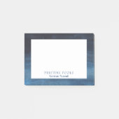 Eenvoudige bedrijfsnaam Navyblauw modern Post-it® Notes (Voorkant)