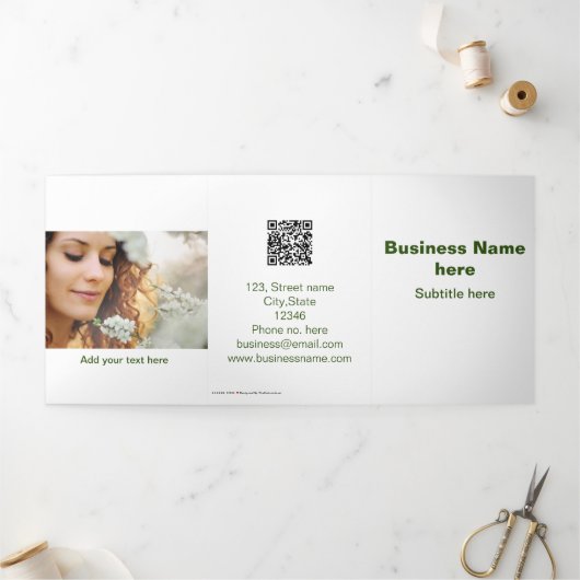 eenvoudige bedrijfsnaam tekst menu brochure toevoe (Buitenkant)