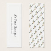 Eenvoudige Bedrijfsnaam Witte Vertoning Hang Label Mini Visitekaartjes (Voorkant /achterkant)