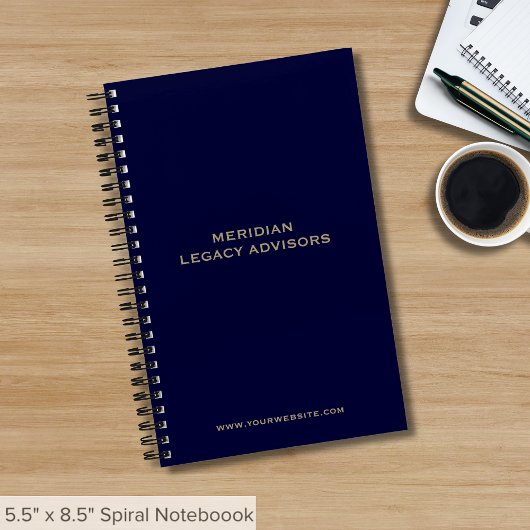 Eenvoudige bedrijfsspiraal notitieboek