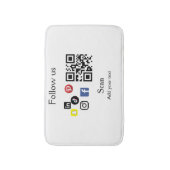 Eenvoudige bedrijfswebsite barcode QR-code Badmat (Voorkant Verticaal)