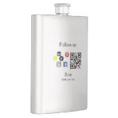 Eenvoudige bedrijfswebsite barcode QR-code Flacon (Rechts)